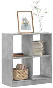 Estante 68,5x32x75 cm derivados de madeira cinzento cimento