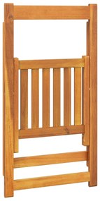 Cadeiras de jardim dobráveis 6 pcs madeira de acácia maciça