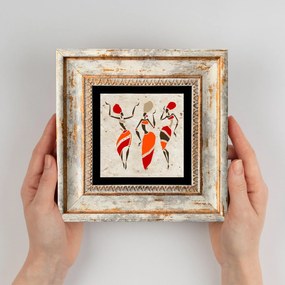 Quadro Decorativo emoldurado TC67242933 – Multicolor – 20 x 20 cm