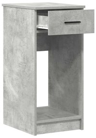 Suporte torre computador com gaveta 35x45x77cm cinzento cimento