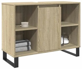 Armário p/ casa banho 80x33x60cm deriv. madeira carvalho sonoma