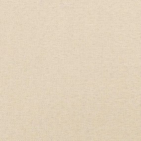 Estrutura de cama sem colchão 160x200 cm tecido cor creme