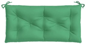 Almofadões banco jardim 2 pcs 100x50x7cm tecido oxford verde