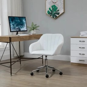 Cadeira Wek Ergonómica Giratória com Altura Ajustável - Branco – Desig