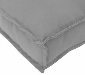 Almofadas de Palete para Assento 4 pcs Cinza 40x40x8 cm Tecido Oxford