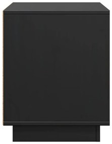 Móvel de TV 74x35x44 cm madeira de pinho maciça preto