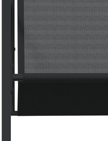 13 pcs conjunto de jantar para jardim textilene preto