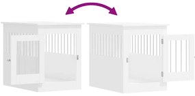 Móvel casota para cão 55x80x68 cm derivados de madeira branco