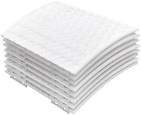 Saia para árvore de Natal Ø65x23 cm plástico branco
