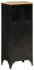 vidaXL Armário p/ casa de banho 40x27x90 cm ferro e mangueira maciça