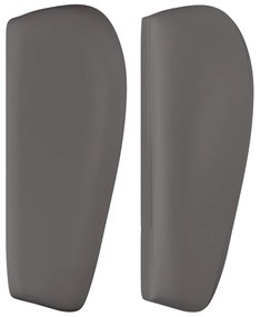 Cabeceira de cama c/ abas couro artificial 83x23x78/88 cm cinza