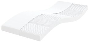 Colchão de espuma 80x210 cm 7 zonas dureza 20 ILD branco