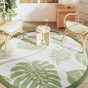 Tapete de exterior Ø200 cm ARAKIL PP Verde