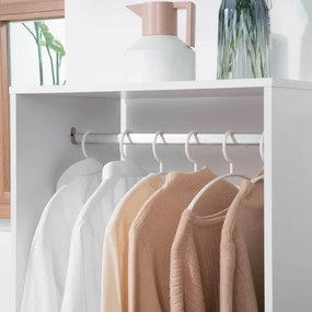 Roupeiro Abert Branco - Design Nórdico