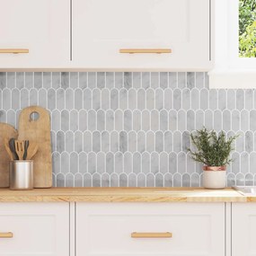 vidaXL Adesivos Decorativos 20 pcs Mármore Cinza 30 x 30 x 0,8 cm