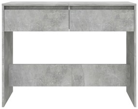 Mesa consola 100x35x76,5 cm derivados madeira cinzento-cimento