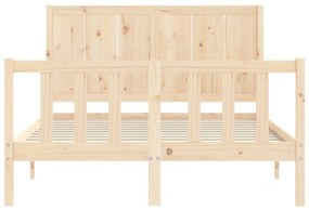 Cama sem colchão 120x200 cm madeira de pinho maciça
