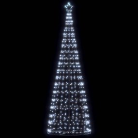 vidaXL LED Árvore de Natal 550 LEDs Branco Frio 300 cm
