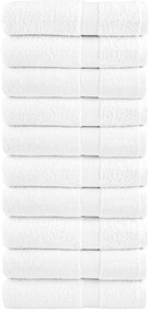 Toalhas de mãos premium SOLUND 10 pcs 50x100 cm 600 gsm branco