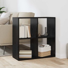 vidaXL Gabinete de Livros Preto 69,5 x 29 x 69,5 cm Madeira processada