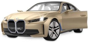 Carro telecomandado BMW i4 Concept 1:14 2,4GHz Portas Manuais Dourado