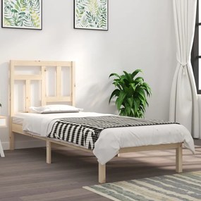 Cama sem colchão 90x200 cm madeira de pinho maciça