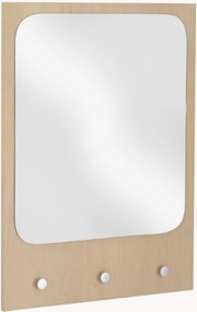 Espelho de parede Leia com ganchos