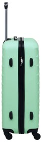 Conjunto de tróleis estojo rígido 2 pcs ABS verde hortelã