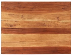 vidaXL Tampo de mesa madeira de acácia maciça 25-27 mm 70x90 cm