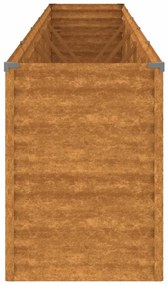Canteiro elevado de jardim 482x50x69 cm aço corten
