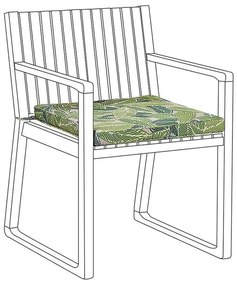 Almofada para cadeira de jardim verde SASSARI Beliani