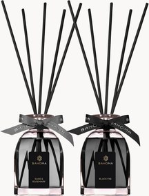 Difusores octogonais em caixa de presente Sage & Rosemary, Black Fig, conjunto de 2