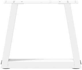 Pés para mesa de centro em V, 2 peças, branco, 40x(30-31,3) cm, aço