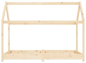 Estrutura de cama p/ crianças 70x140 cm madeira de pinho maciça