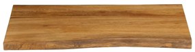 Tampo de mesa c/ borda viva 80x60x3,8 cm mangueira maciça