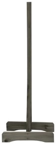 Vedação em treliça para jardim 150x80 cm abeto maciço cinzento