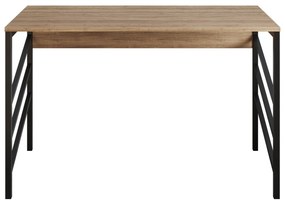 Secretária Tuna – Nogueira/Preto – 120x75x60 cm
