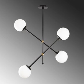 Candeeiro de Teto Best – Preto – 80 x 80 cm