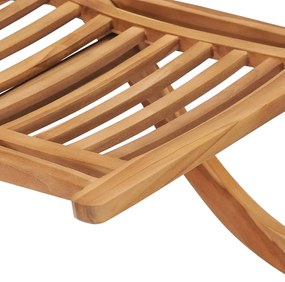 Cadeira de jardim dobrável 50x90x69 cm madeira de teca maciça