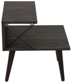 Mesa de Cabeceira Cross – Castanho Escuro – 50x55x40 cm