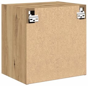 Armários de parede para garagem 2 pcs derivados de madeira