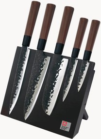 Facas de cozinha com bloco magnético Samurai, conjunto de 6