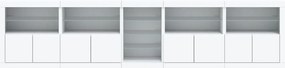Aparador com luzes LED 283x37x67 cm branco