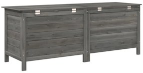 Caixa arrumação p/ jardim 150x50x56,5 cm abeto maciço antracite