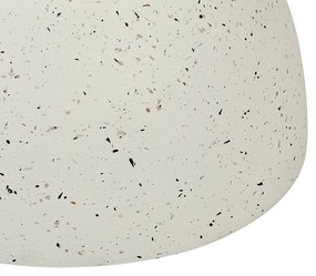 Mesa de apoio branca com efeito terrazzo CAORIA Beliani