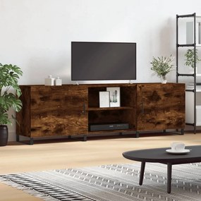 vidaXL Móvel de TV 150x30x50 cm derivados de madeira carvalho fumado
