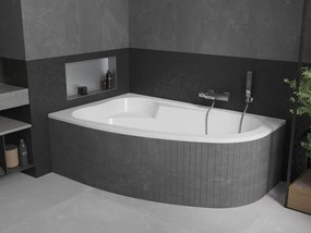Mexen Westa banheira de canto esquerda 160 x 100 cm, branca - 560116010001