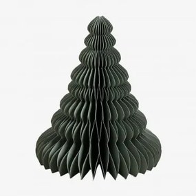 Árvore De Natal De Papel Noelle Baía Verde & ↑15 Cm - Sklum