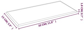 Painel parede 12 pcs 30x15 cm couro artificial 0,54 m² vermelho