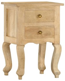 vidaXL Mesa de cabeceira 40x35x60 cm madeira de mangueira maciça